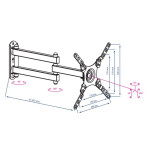 Кронштейн для телевизора Kromax Dix-13 черный