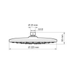 Верхний душ WasserKraft A077