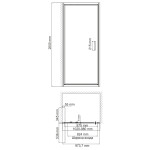 Душевая дверь WasserKraft Salm 27I12