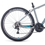 Велосипед Forward Apache 27,5 1.0 серый/бирюзовый 2022 г 17" RBK22FW27271