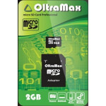 Карта памяти OltraMax MicroSD 2GB + адаптер SD