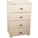 Комод Альтернатива Плетенка М4059 слоновая кость