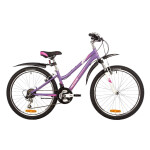 Велосипед Novatrack 24SHV.JENNYPRO.12VL23 фиолетовый