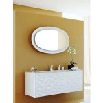 Clarberg Дюна зеркало с подсветкой, белое (Dun.02.10/W)