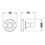 Крючок двойной Schein 7053002