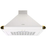 Каминная вытяжка Elikor Сатурн 50П-180-В1Л белый/белый/золото