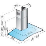 Каминная вытяжка Korting KHC 9954 X