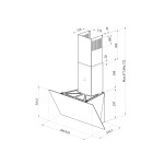 Каминная вытяжка Lex Meta GS 600 белый