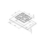 Встраиваемая газовая варочная панель Darina T1 BGM 341 11 X
