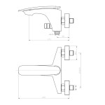 Смеситель для ванны WeltWasser WW MX Essen 603 WT