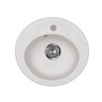 Кухонная мойка Kuppersberg Capri 1B white alabas