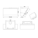 Каминная вытяжка Smeg KV26N