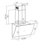 Каминная вытяжка Lex Plaza GS 900 black