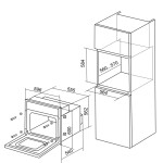 Встраиваемый электрический духовой шкаф DeLuxe 6006.05 эшв-062