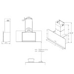 Каминная вытяжка Korting KHC 95330 GN