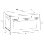 Встраиваемый электрический духовой шкаф Korting OKB 7129 SGW