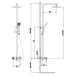 Душевая система Timo Selene SX 1030 chrome