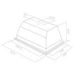 Встраиваемая вытяжка Elica Elibloc HT GR/A/60