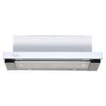 Встраиваемая вытяжка Elikor Интегра Glass 60Н-400-В2Д нержавеющая сталь/белое стекло