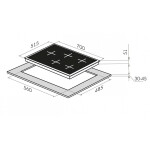 Встраиваемая газовая варочная панель Maunfeld EGHE.75.33CB/G