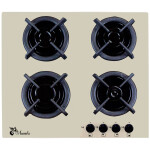 Встраиваемая газовая варочная панель Лысьва GR0460G00 кремовый