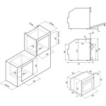 Встраиваемый электрический духовой шкаф Krona Magnete 60 BL/BL