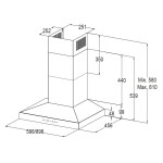Каминная вытяжка Korting KHC 6831 NGN