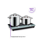 Настольная плита Kitfort КТ-155 черный