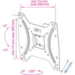 Кронштейн для телевизора Kromax Optima-202 black