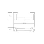 Держатель туалетной бумаги WasserKraft Donau K-9422