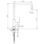Смеситель для кухни Timo Saona 2306F white matt