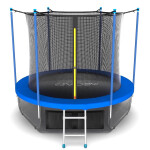 Батут Evo Jump Internal 8ft Lowernet синий + сетка