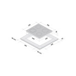 Встраиваемая электрическая варочная панель Krona ORSA 60 WH