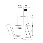 Каминная вытяжка Lex Mika C 600 white