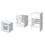 Встраиваемый электрический духовой шкаф Korting OKB 1351 GSCW