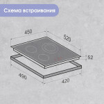 Встраиваемая электрическая варочная панель Zigmund & Shtain CN 37.4 B