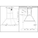 Каминная вытяжка Korting KHC 6648 RSI