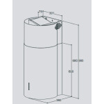 Каминная вытяжка Zigmund & Shtain K 333.41 W