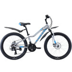 Велосипед Stark Rocket 24.2 D серебристый/голубой/серый (HD00000292)