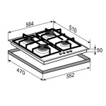 Встраиваемая газовая варочная панель Zigmund & Shtain M 23.6 W