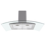 Каминная вытяжка Maunfeld Ancona Plus A 90 нержавеющая сталь/прозрачное с