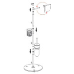 Стойка напольная круг WasserKraft K-1256