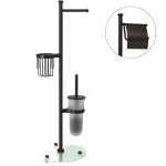 Стойка комбинированная настенная WasserKraft K-1236 матовый хром