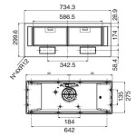 Встраиваемая вытяжка Jetair Viera Lux BL/A/72