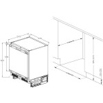 Встраиваемая морозильная камера Graude FG 80.1