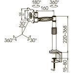 Кронштейн для мониторов Kromax Office-1 серый