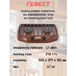 Настольная плита Gefest ПГ 700-02