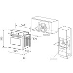 Встраиваемый электрический духовой шкаф Hiberg VM 6495 B