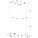 Каминная вытяжка Maunfeld Box Push 40 черный