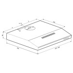 Вытяжка Krona Jessica slim PB 600 white